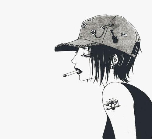 女生头像吃瓜手绘动漫,动漫女生头像中的吃瓜手绘风情